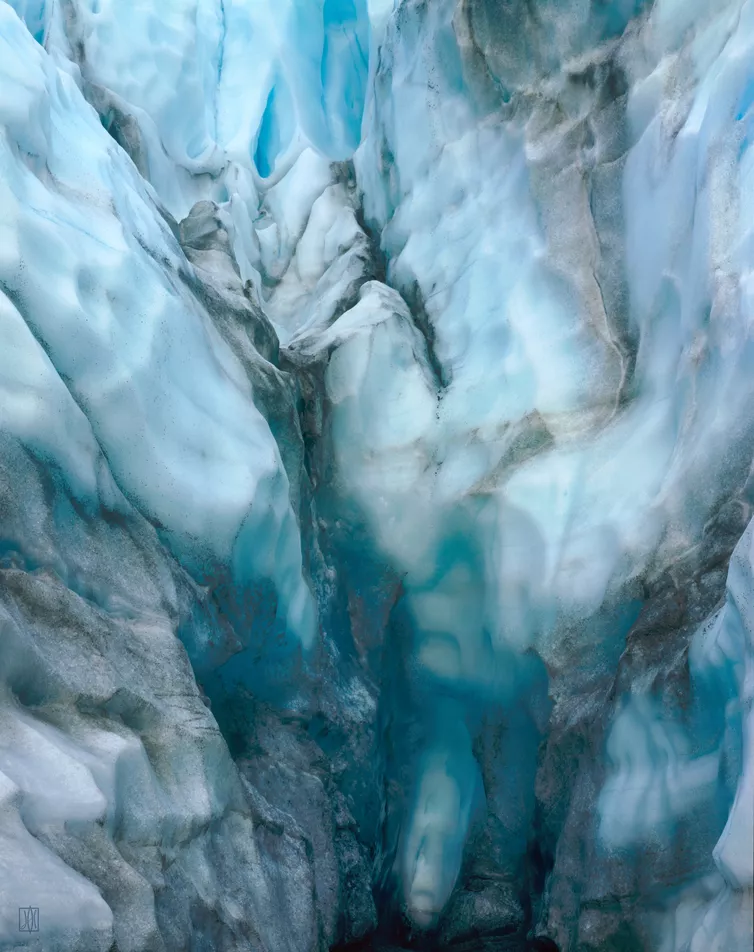 Glacial ice, Alaska