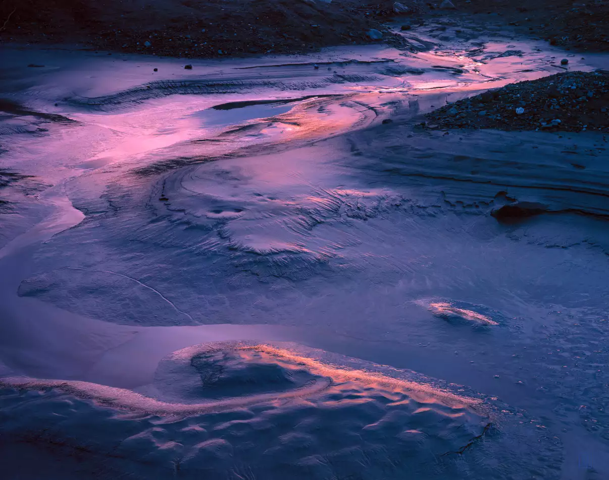 Twilight, glacial terminus, Alaska