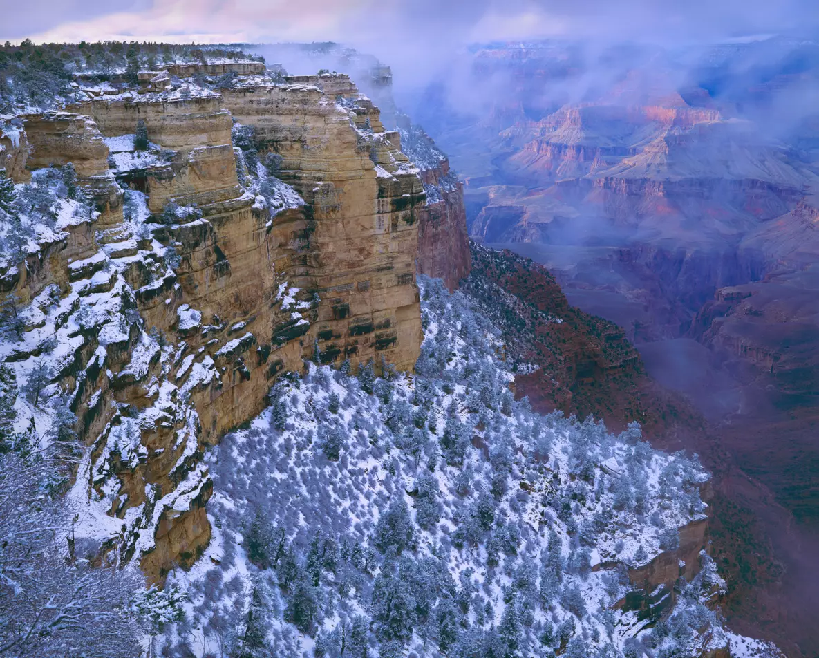 Winter sunset, Grand Canyon, Arizona