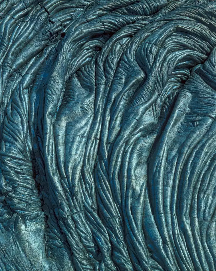 Pahoehoe lava, Hawaii Volcanoes National Park, Hawaii