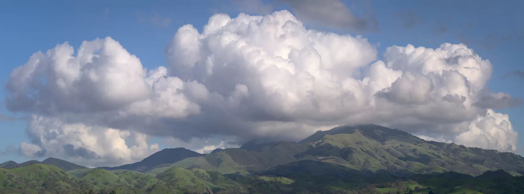 Mount Diablo, winter skies, California