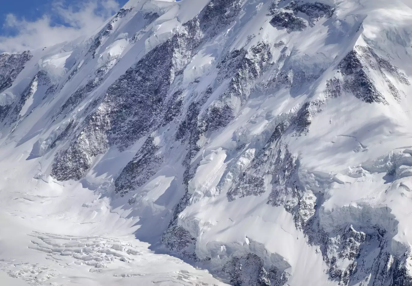 A north face of the Monte Rosa massif, Switzerland